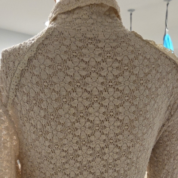 Free People Ivory Lace Maxi Dress - Picture 9 of 16